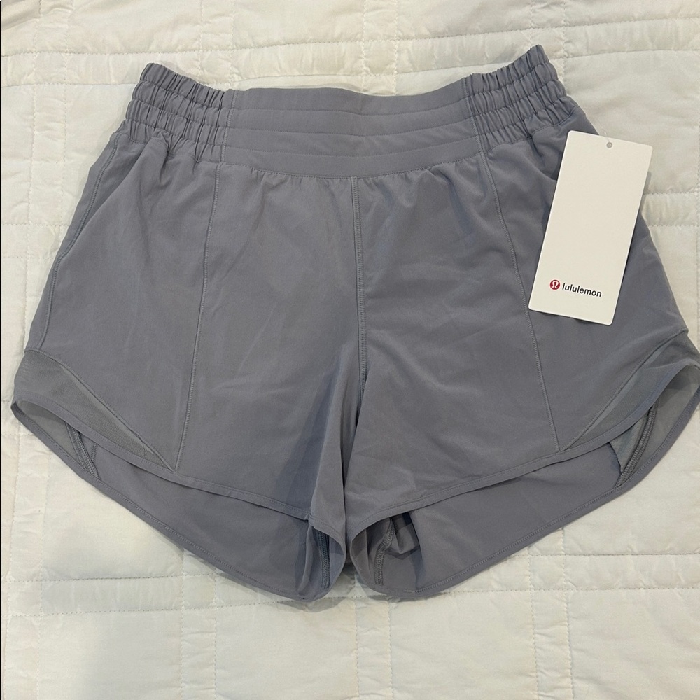 lululemon athletica Hotty Hot High Rise 4” Short Gray
